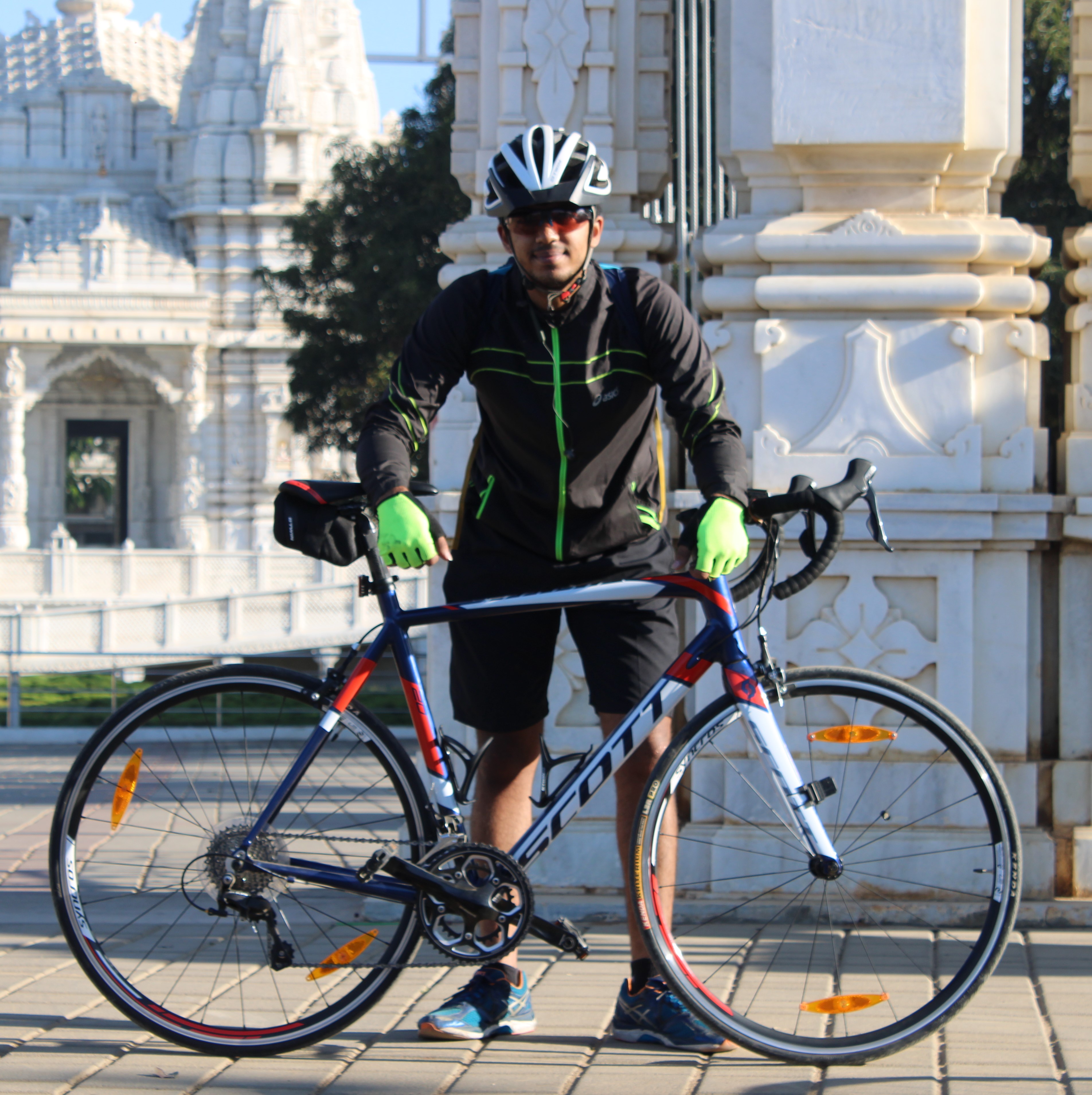 Anirudha Shastri with his road bicycle